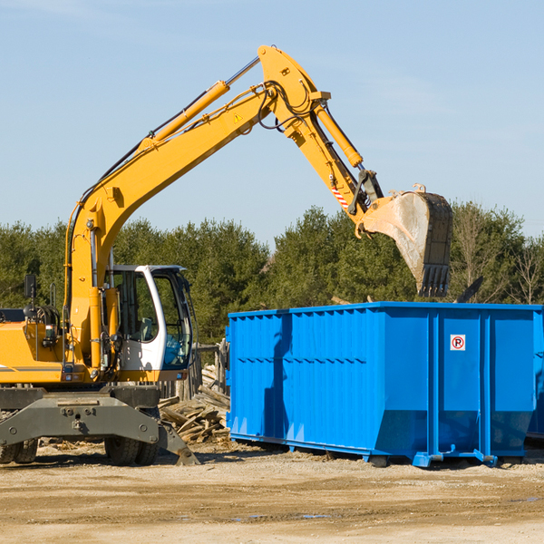 what size residential dumpster rentals are available in Stovall